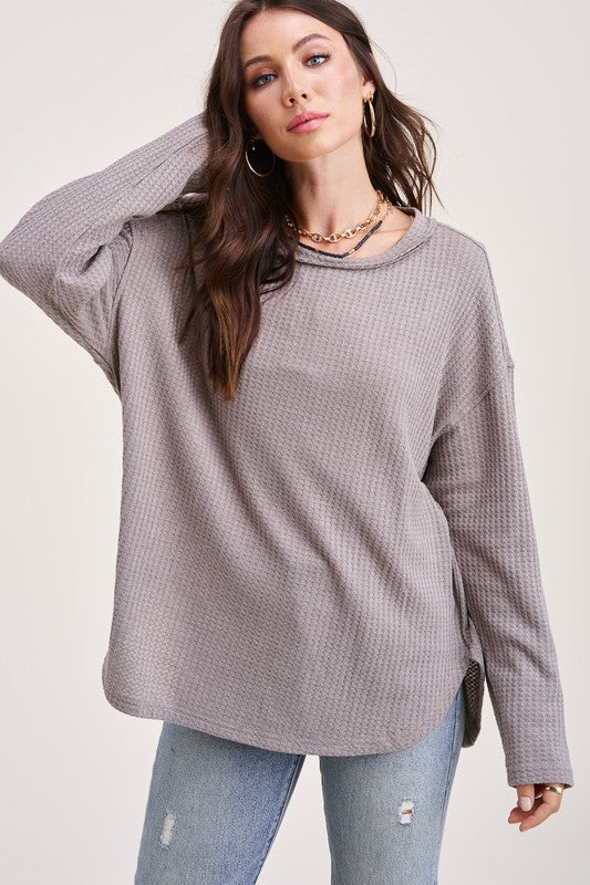 Bree Waffle Knit Top