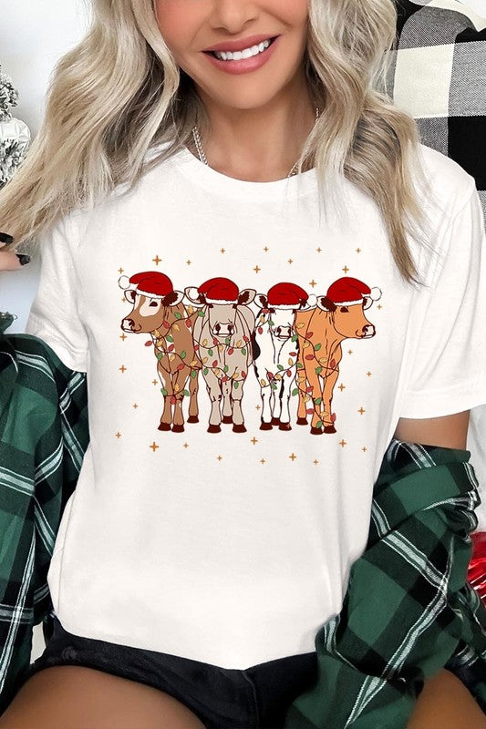 Christmas Cows Graphic Tee