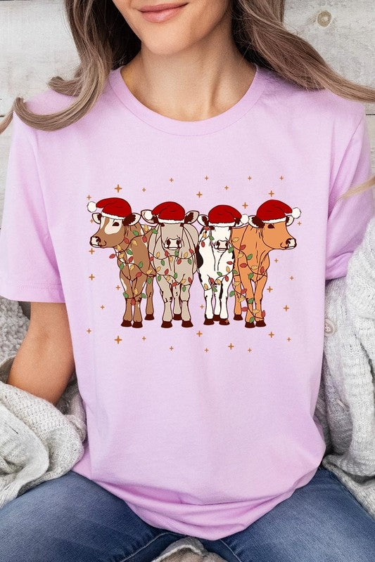 Christmas Cows Graphic Tee