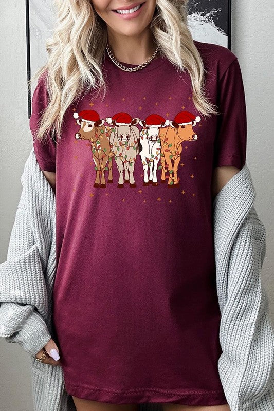 Christmas Cows Graphic Tee