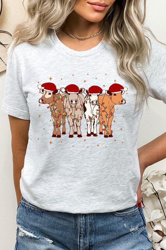 Christmas Cows Graphic Tee