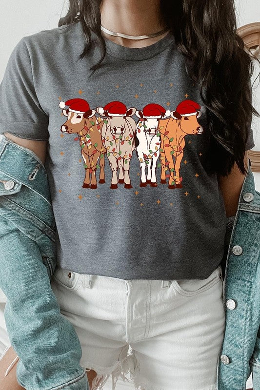 Christmas Cows Graphic Tee