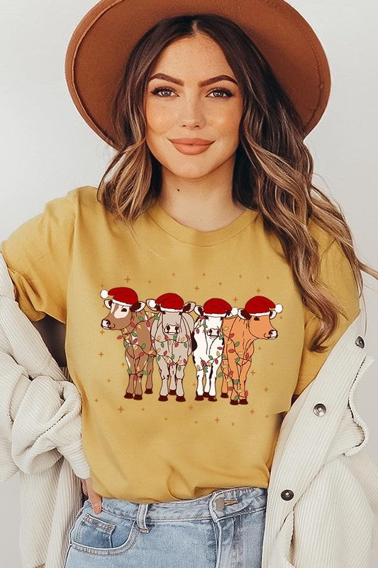 Christmas Cows Graphic Tee