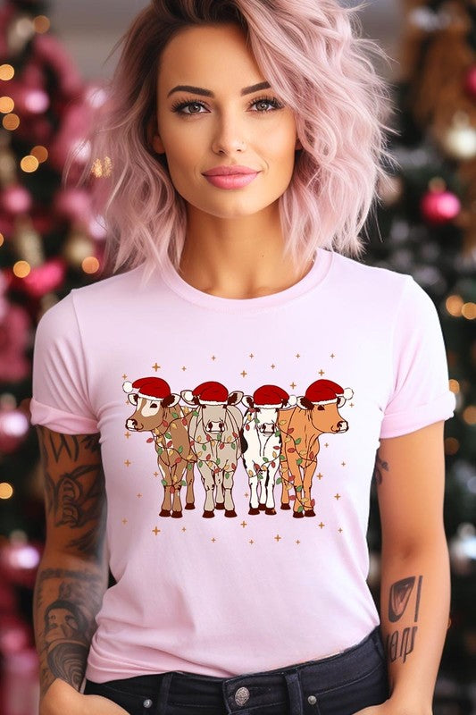 Christmas Cows Graphic Tee