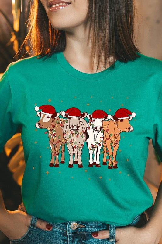 Christmas Cows Graphic Tee