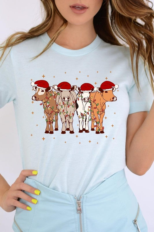 Christmas Cows Graphic Tee