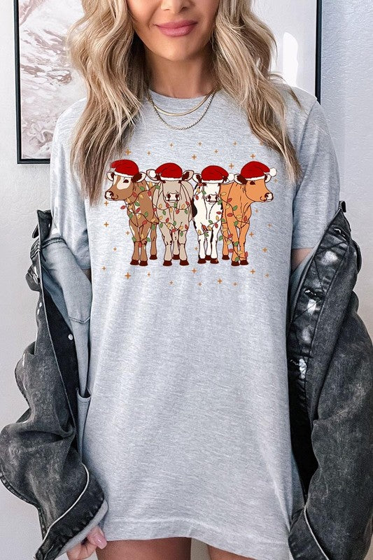 Christmas Cows Graphic Tee