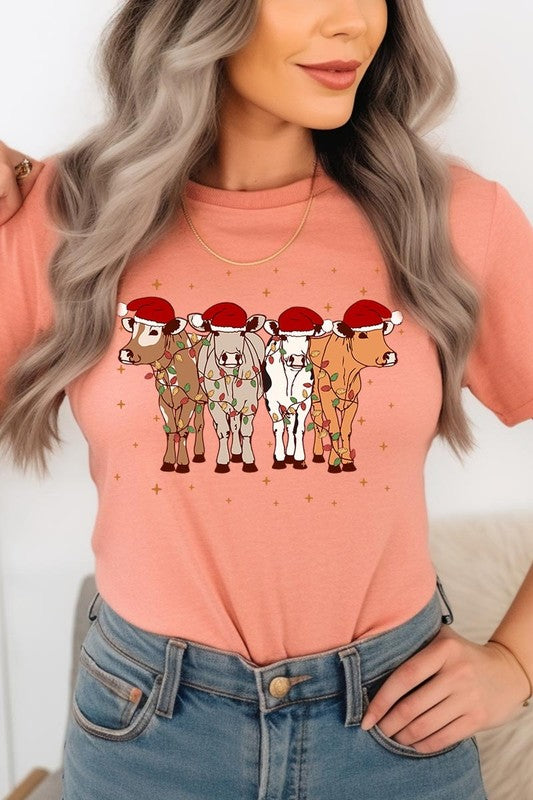 Christmas Cows Graphic Tee