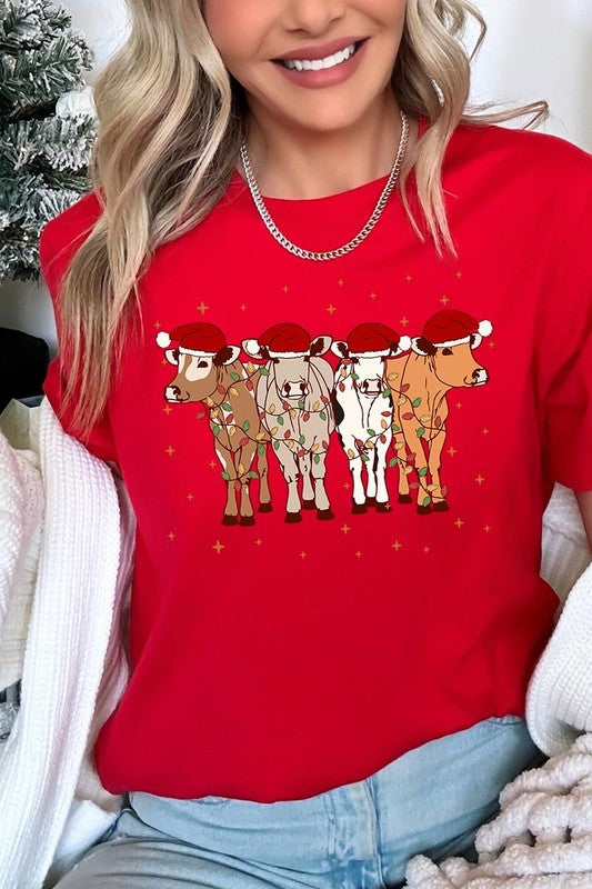 Christmas Cows Graphic Tee