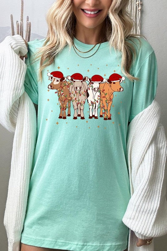 Christmas Cows Graphic Tee